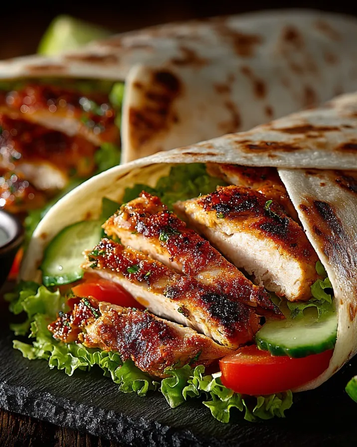 Jamaican Jerk Chicken Wrap
