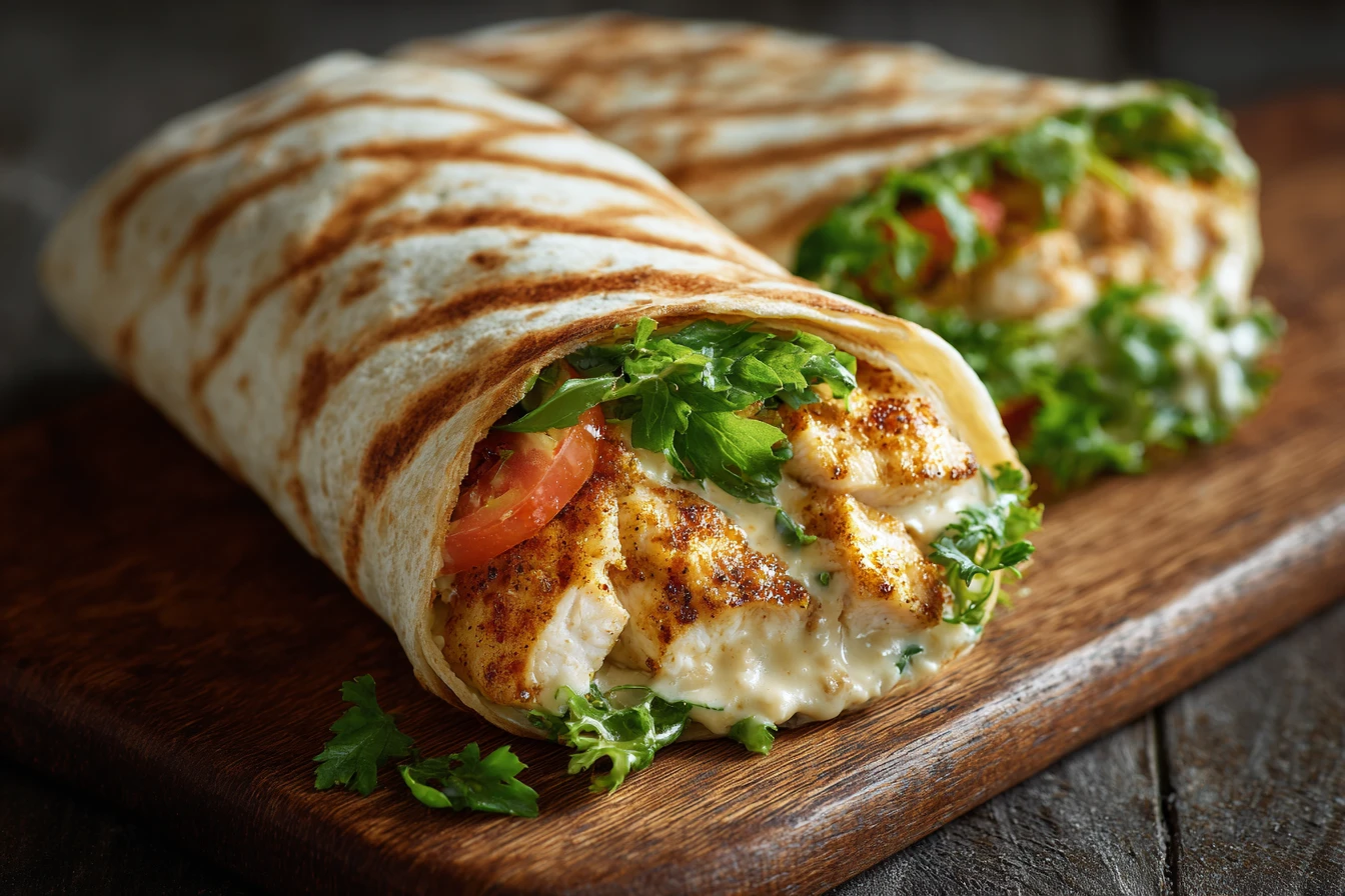 Easy Chicken Caesar Wrap Recipe Quick Chicken Caesar Wrap Dinner Healthy Chicken Caesar Wrap Ideas Homemade Chicken Caesar...