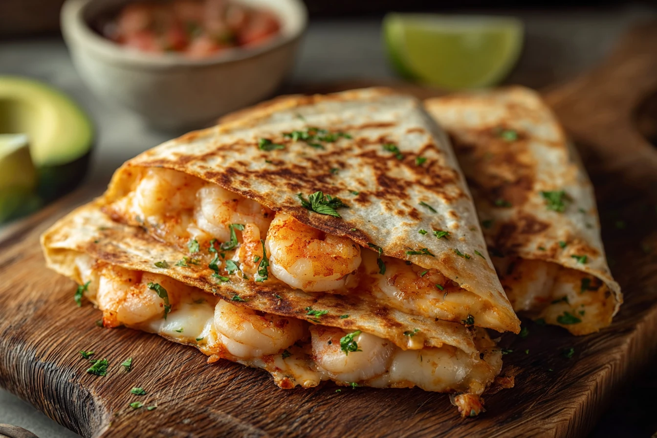 Garlic Butter Shrimp Quesadillas Recipe Easy Garlic Shrimp Quesadillas Best Cheese For Shrimp Quesadillas Homemade Garlic ...