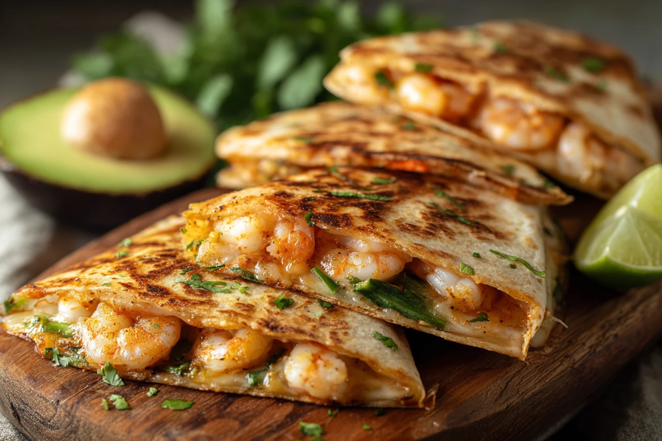 Garlic Butter Shrimp Quesadillas Recipe Easy Garlic Shrimp Quesadillas Best Cheese For Shrimp Quesadillas Homemade Garlic ...