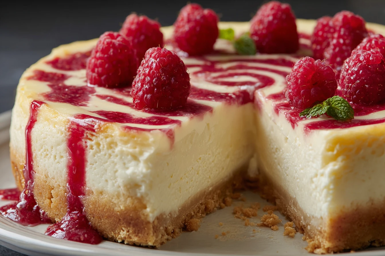 White Chocolate Raspberry Cheesecake Recipe Buy White Chocolate Raspberry Cheesecake Online Best White Chocolate Raspberry...